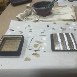 Paint n Brush The Creativity Cafe - Ceramic Jewelry box - painted
