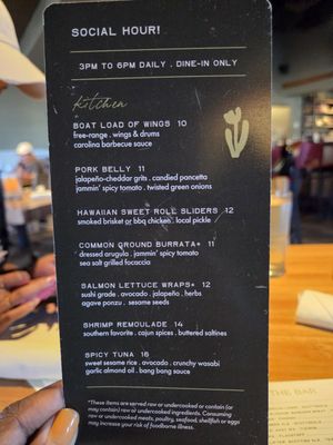 Menu photo 1 Grassroots Kitchen & Tap Scottsdale, AZ Menu photo 1 Grassroots Kitchen & Tap Scottsdale, AZ