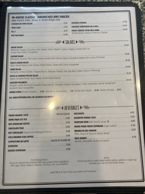 Menu photo 2 John's Coffee Shop New York, NY Menu photo 2 John's Coffee Shop New York, NY
