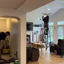 Pro-Green Cleaning & Disaster Specialists - Every service in home covered with fine wood dust adhered with polyurethane  Required special solvent and tremendous attention to detail