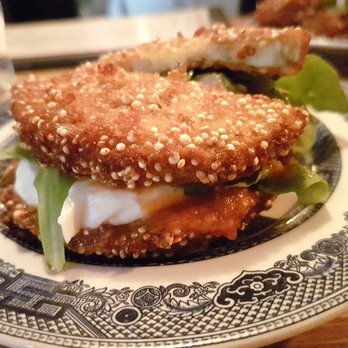 416 Snack Bar - Eggplant Sangwich Doubledown - Tapas/Small Plates Near Me - Toronto, Ontario
