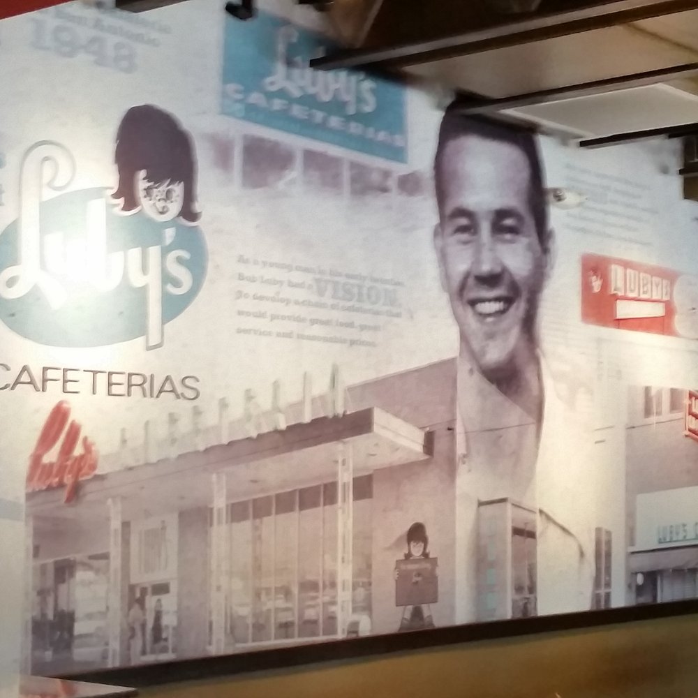 Luby's - Nice mural captures iconic Luby's with this innovative new design and with a Fuddrucker's in same building - American Near Me - Austin, Texas Luby's - Nice mural captures iconic Luby's with this innovative new design and with a Fuddrucker's in same building - American Near Me - Austin, Texas