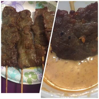 Thai Basil - Beef Satay with Peanut Sauce 7-29-2016 - Thai Near Me - Lindenhurst, New York