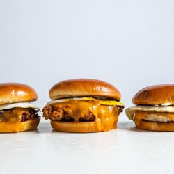 Bruxie - Breakfast Brioche served with your choice of protein (Fried Chicken, Sausage, Bacon or Avocado)