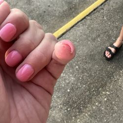 Mary's Nails and Spa - Filed fingertips.