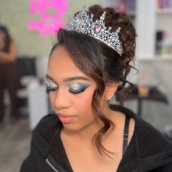 Infinity Glam & Laser - Sweet 16 hair & makeup!  Hair by Paulina. Makeup by Orly.