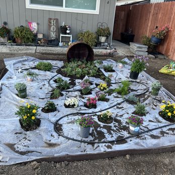 Red Willow Landscaping - front yard in process. I had them put plastic down to stop any weeds. - Landscaping Near Me Red Willow Landscaping - front yard in process. I had them put plastic down to stop any weeds. - Landscaping Near Me