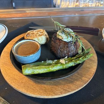 A PCH - 8oz filet with peppercorn sauce AMAZING! (asparagus was separate side came with about 8/10 delicious!!) - Breakfast & Brunch Near Me - Long Beach, California A PCH - 8oz filet with peppercorn sauce AMAZING! (asparagus was separate side came with about 8/10 delicious!!) - Breakfast & Brunch Near Me - Long Beach, California