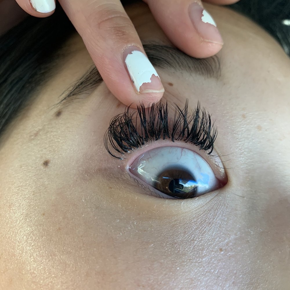 MT Nails - here you can see how the lash is glued to my skin and not just my natural lash - Nail Salons Near Me - Saint Paul, Minnesota MT Nails - here you can see how the lash is glued to my skin and not just my natural lash - Nail Salons Near Me - Saint Paul, Minnesota