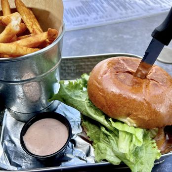 McP's Irish Pub - Veggie cheeseburger with fries - Irish Pub Near Me - Coronado, California McP's Irish Pub - Veggie cheeseburger with fries - Irish Pub Near Me - Coronado, California