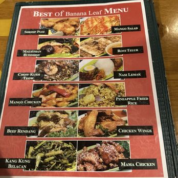 Banana Leaf - Menu - Malaysian Near Me - Philadelphia, Pennsylvania