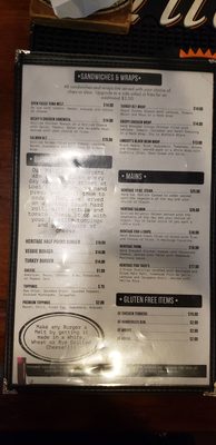 Menu photo 1 Olde Heritage Tavern Lenox, MA