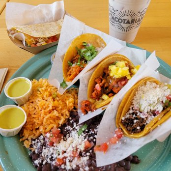 Tacotarian Henderson - Taco platter (barbacoa, pastor, asada), fish taco, and horchata. - Vegan Near Me - Henderson, Nevada Tacotarian Henderson - Taco platter (barbacoa, pastor, asada), fish taco, and horchata. - Vegan Near Me - Henderson, Nevada