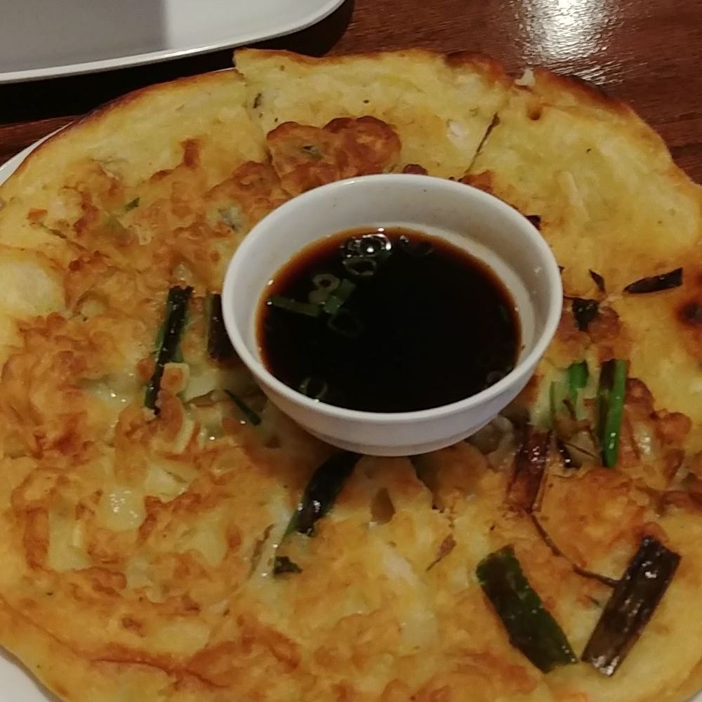 Mangetsu - Seafood pancake. Underwhelming. - Japanese Near Me - Melbourne, Florida Mangetsu - Seafood pancake. Underwhelming. - Japanese Near Me - Melbourne, Florida