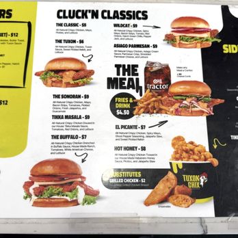 Tuxon Chix - Menu - Chicken Shop Near Me - Tucson, Arizona Tuxon Chix - Menu - Chicken Shop Near Me - Tucson, Arizona