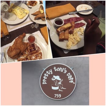 Pretty Toni's Cafe - The food & service is good. Place is extra small the portions matched the place. Pricey and Odd to not have pancakes on menu - Soul Food Near Me - Valley Stream, New York