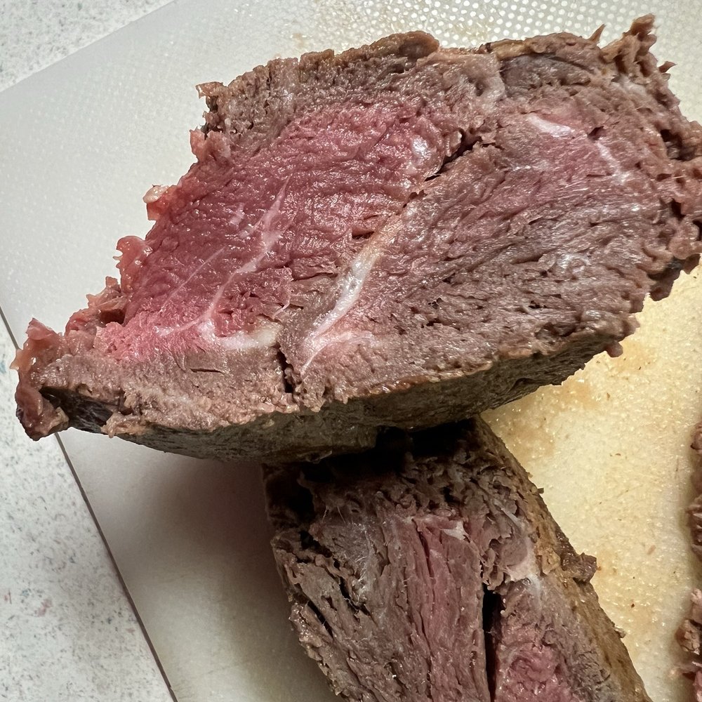 This is our steak 5 minutes after leaving restaurant. If you press on it, clear Liquid comes out. And it's supposed to be medium rare. This is our steak 5 minutes after leaving restaurant. If you press on it, clear Liquid comes out. And it's supposed to be medium rare.