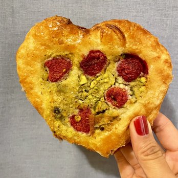 Breadologie Bakery - Heart danish; almond strawberry. $4 - Bakeries Near Me - Granada Hills, California