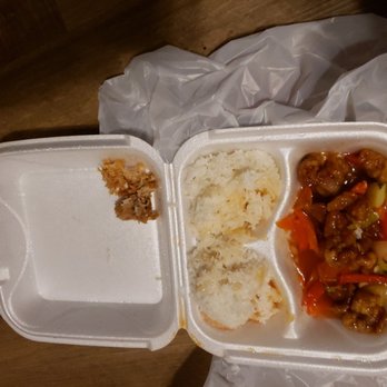 Charm Thai - Sweet and Sour Chicken....the chicken was inedible.  Hard, stringy, couldnt even chew it. - Japanese Near Me - Winston Salem, North Carolina