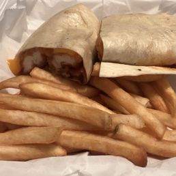 Honey bbq chicken wrap