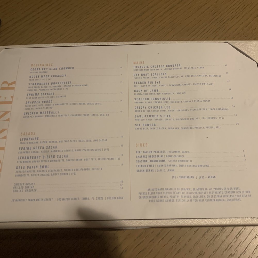 SiX Tampa - Menu for dinner - Cocktail Bars Near Me - Tampa, Florida SiX Tampa - Menu for dinner - Cocktail Bars Near Me - Tampa, Florida
