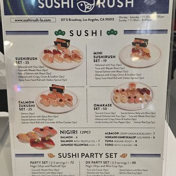 Sushi Rush - Sushi Bars Near Me - Los Angeles, California