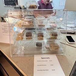 The Haven - The owner with a few goodies in the case.