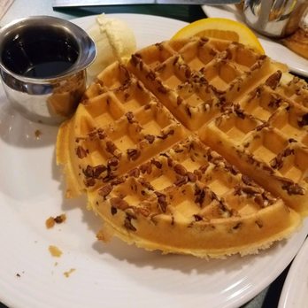 The Frog Pond - Pecan Belgian Waffle - Breakfast & Brunch Near Me - St Pete Beach, Florida The Frog Pond - Pecan Belgian Waffle - Breakfast & Brunch Near Me - St Pete Beach, Florida