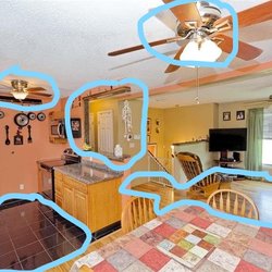 This Olde Handyman - Hardwood Floor Install Granite Tile Floor Install Ceiling Fan Install 1/2 wall removal-better visibility