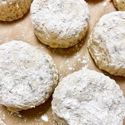 Tx Brisket Biscuit - Unbaked rosemary & poppyseed biscuits