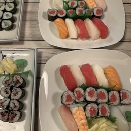 Sushi Deluxe (18.95), and 2 other rolls ($4 each) Sushi Deluxe (18.95), and 2 other rolls ($4 each)