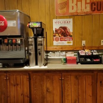 Dickey's Barbecue Pit - soda and condiments area - Barbeque Near Me - Kenosha, Wisconsin