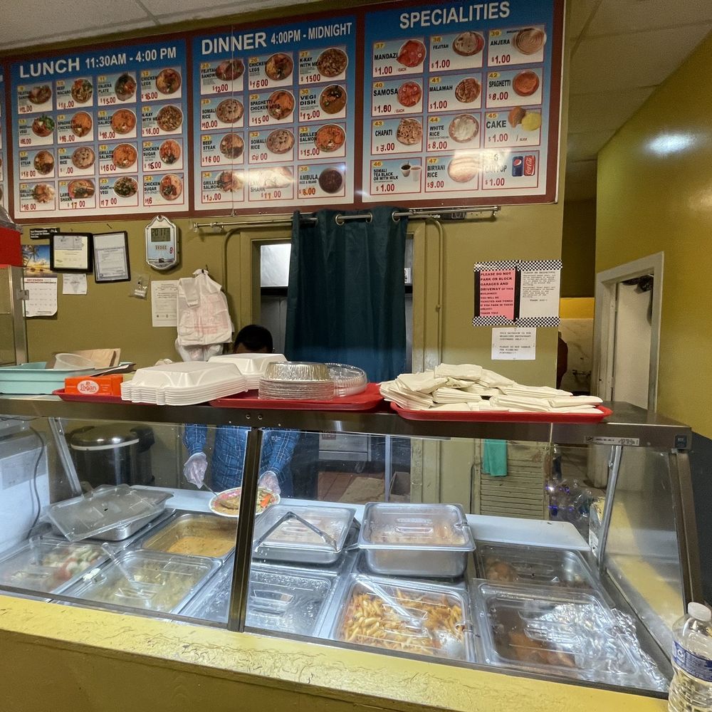 a display of food