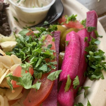 Pita Shack - Beer, green and tomato salad- refreshing. - Mediterranean Near Me - Pflugerville, Texas Pita Shack - Beer, green and tomato salad- refreshing. - Mediterranean Near Me - Pflugerville, Texas