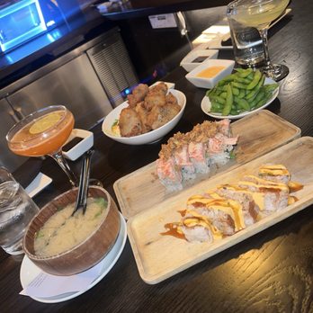 O-Ku - Happy hour eats Edamame Miso Soup Karaage Chicken The Classic Roll* - Japanese Near Me - Atlanta, Georgia O-Ku - Happy hour eats Edamame Miso Soup Karaage Chicken The Classic Roll* - Japanese Near Me - Atlanta, Georgia