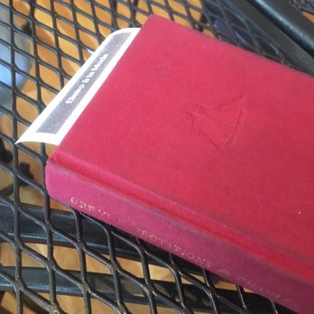 Board & Batten - Your bill comes inside of a vintage book. - New American Near Me - Mesa, Arizona