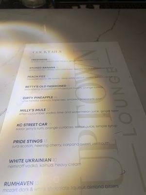 Menu photo 8 Uptown Lounge Kansas City, MO