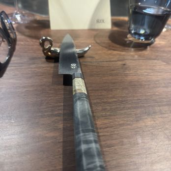 Six Test Kitchen - My knife I got to select - New American Near Me - Paso Robles, California