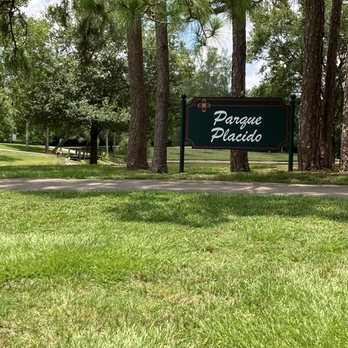 Parque Placido - Park sign - Parks Near Me - Boca Raton, Florida
