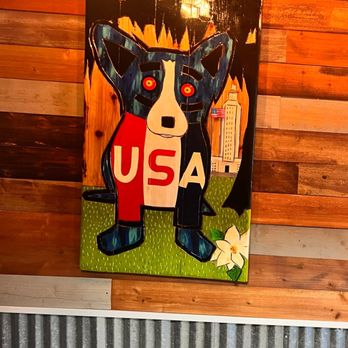 Quebedeauxs Cajun Cafe - a painting of a dog - Cajun/Creole Near Me - Pineville, Louisiana Quebedeauxs Cajun Cafe - a painting of a dog - Cajun/Creole Near Me - Pineville, Louisiana