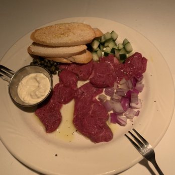 Currents Restaurant - Filet Mignon Carpaccio - Seafood Near Me - Tarpon Springs, Florida Currents Restaurant - Filet Mignon Carpaccio - Seafood Near Me - Tarpon Springs, Florida