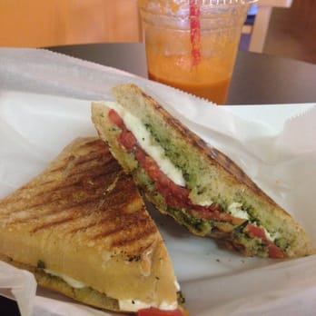 The Fresh Squeeze - Caprese panini and Revitalizer juice. - Sandwiches Near Me - Dania Beach, Florida The Fresh Squeeze - Caprese panini and Revitalizer juice. - Sandwiches Near Me - Dania Beach, Florida