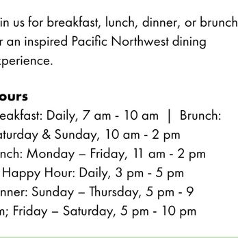 Cedar + Elm - Cedar + Elm, onsite restaurant, info from The Lodge website (5/13/21) - New American Near Me - Kenmore, Washington