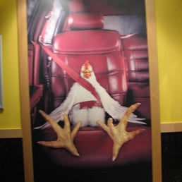 Chicken mural inside Chicken mural inside