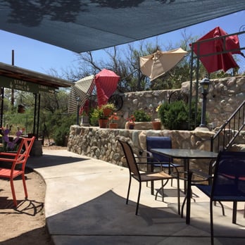 Oracle Patio Cafe - Part of the decor on the back patio - Breakfast & Brunch Near Me - Oracle, Arizona