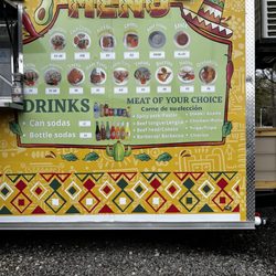 Taqueria Espres - Menu on side of truck