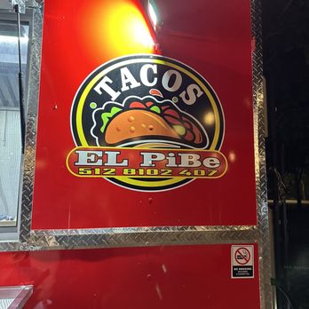 Tacos El PiBe - a taco's logo on the side of a food truck - Food Trucks Near Me