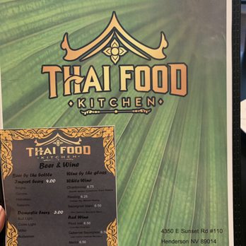 Thai Food Kitchen - Menu - Thai Near Me - Henderson, Nevada