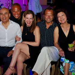 Tango Lessons in LA - Sharing laughs at Milonga Naranja