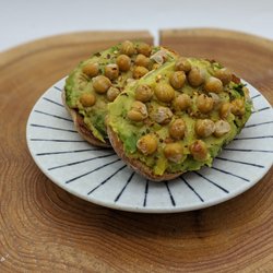Pine Coast Culture Company - Classic Avocado Toast (Local Sourdough, Avocado, Toasted Chickpeas, Red Pepper Flakes, and Lemon)